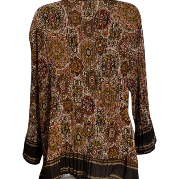 GORGEOUS FALL COLORS TOP/BLOUSE PLUS SIZE: 2X #E - Picture 4 of 8